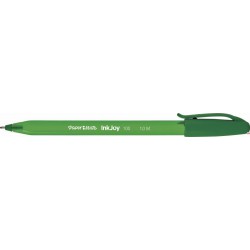 Długopis ze skuwką INKJOY 100 CAP M zielony PAPER MATE S0957150