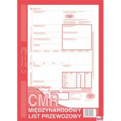 800-2 CMR A4 80kartek 1+4 międzynarodowy list przewozowy MICHALCZYK