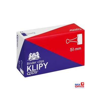 Klip 51mm 12szt (2 cale) czarny GRAND 110-1096
