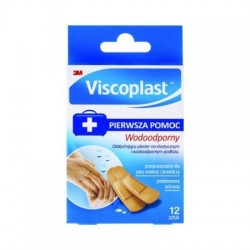 Zestaw plastrów VISCOPLAST,  wodoodporne, 12szt., mix kolorów