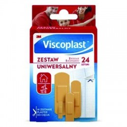 Zestaw plastrów VISCOPLAST, 24szt., mix kolorów