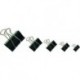 Klipy do dokumentów OFFICE PRODUCTS, 19mm, 12szt., czarne