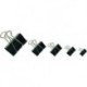 Klipy do dokumentów OFFICE PRODUCTS, 32mm, 12szt., czarne