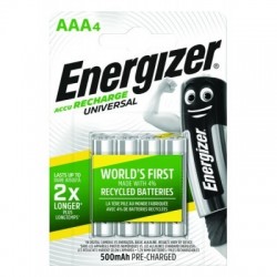 Akumulator ENERGIZER Universal, AAA, HR03, 1,2V, 500mAh, 4szt.