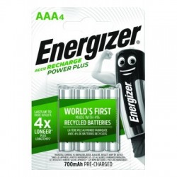 Akumulator ENERGIZER Power Plus, AAA, HR03, 1,2V, 700mAh, 4szt.