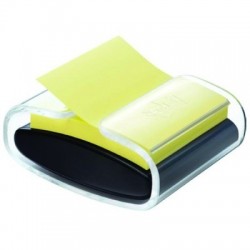 Podajnik do bloczków samoprzylepnych POST-IT® Pro (PRO-B-1SSCY-R330), czarny, w zestawie 1 bloczek Super Sticky Z-Notes