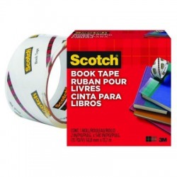 Taśma klejąca SCOTCH® Book Repair (845), do naprawy książek, 38,1mm, 13,7m, transparentna