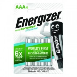 Akumulator ENERGIZER Extreme, AAA, HR03, 1,2V, 800mAh, 4szt.