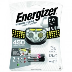 Latarka czołowa ENERGIZER Vision Ultra Headlight + 3szt. baterii AAA, żółta