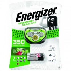 Latarka czołowa ENERGIZER Vision HD Plus Headlight + 3szt. baterii AAA, czarna