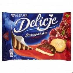 Ciastka DELICJE Szampańskie wiśnia 294g