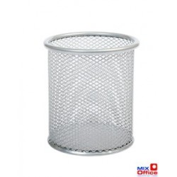 Kubek na długopisy DOTTS siatka srebrny 98x91mm (wys.xśr.)