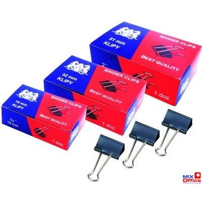 Klip 15mm 12szt (1/2 cala) czarny GRAND 110-1091