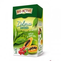 Herbata BIG-ACTIVE PAPAJA JAGODA GOJI zielona 20 kopert/34g