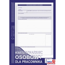 504-B1 Kwestionariusz osobowy dla pracownika (offset) Michalczyk i Prokop