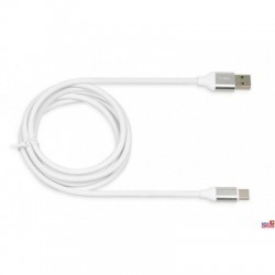 Kabel do transferu danych i zasilania USB 2w1 TYP C biały 1,5m (3A)Ibox IKUMTCWQC