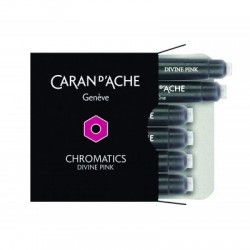 Naboje CARAN D"ACHE Chromatics Divine Pink, 6szt., różowe