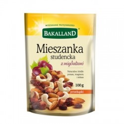 Mieszanka studencka z migdałami BAKALLAND, 100g