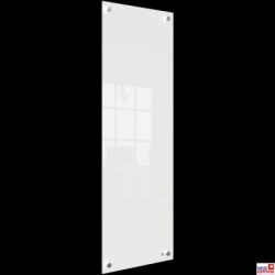 Mała podłużna szklana tablica suchościeralna Nobo Home 300x900mm, biała 1915604