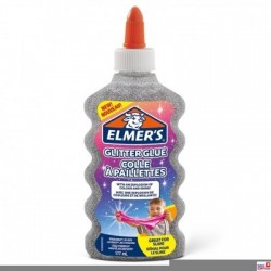 Elmers klej brokatowy, srebrny, zmywalny i przyjazny dzieciom, 177ml, 2077255 (X)